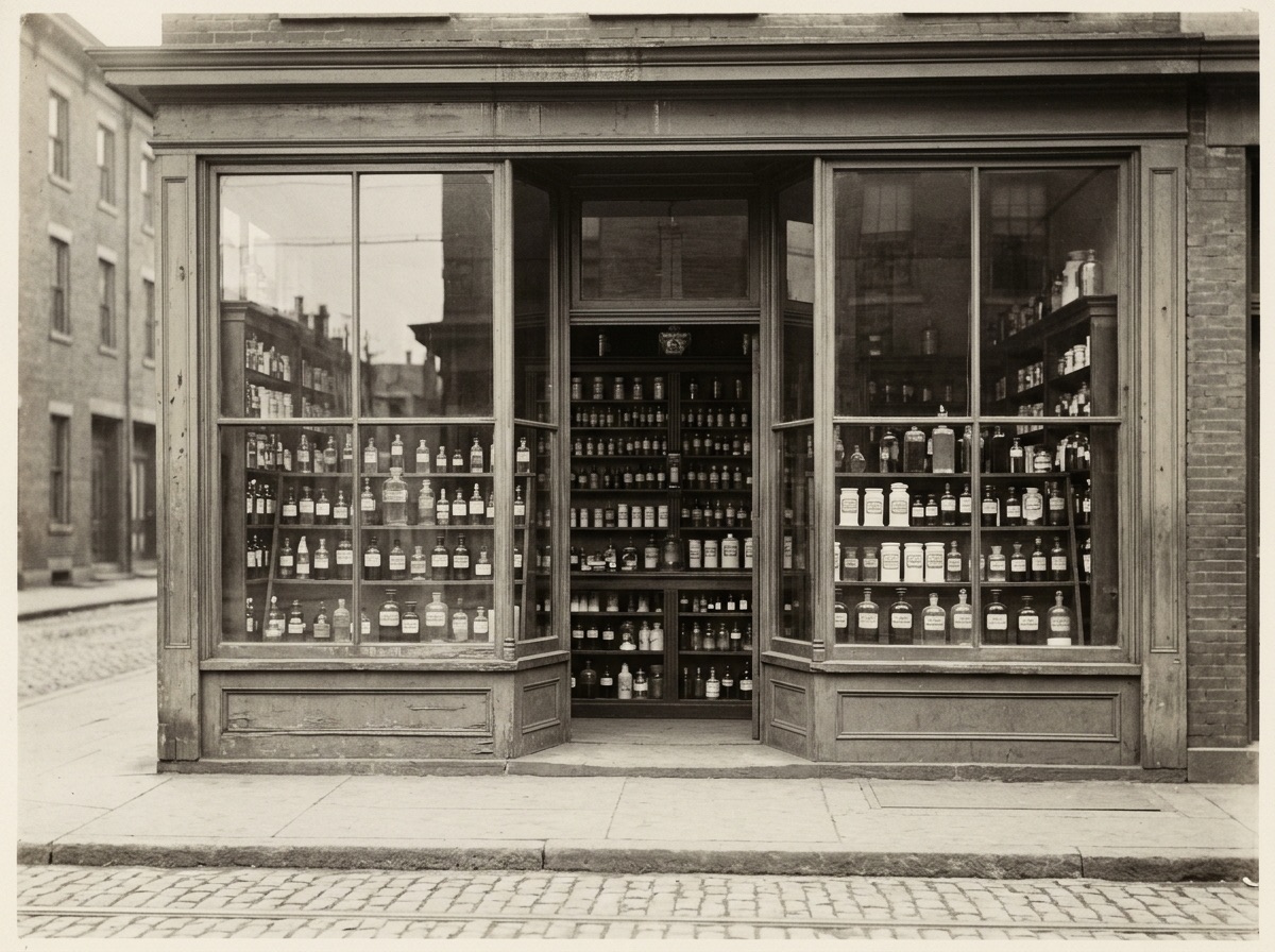 A 1920s neighborhood apothecary